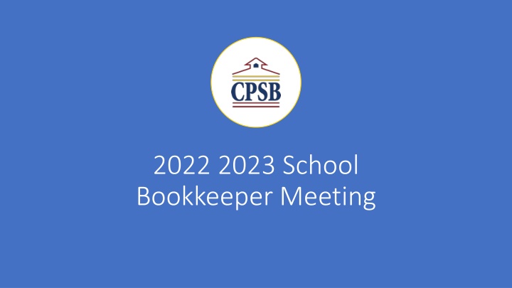 2022 2023 school bookkeeper meeting