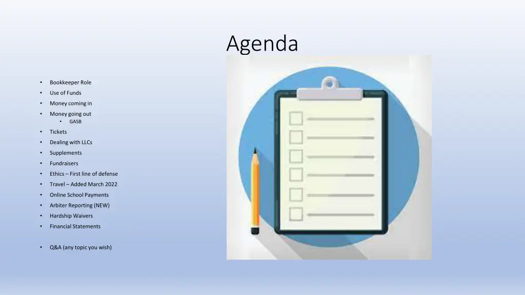 agenda