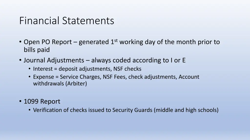 financial statements 1