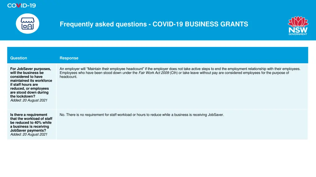 frequently asked questions covid 19 business 13