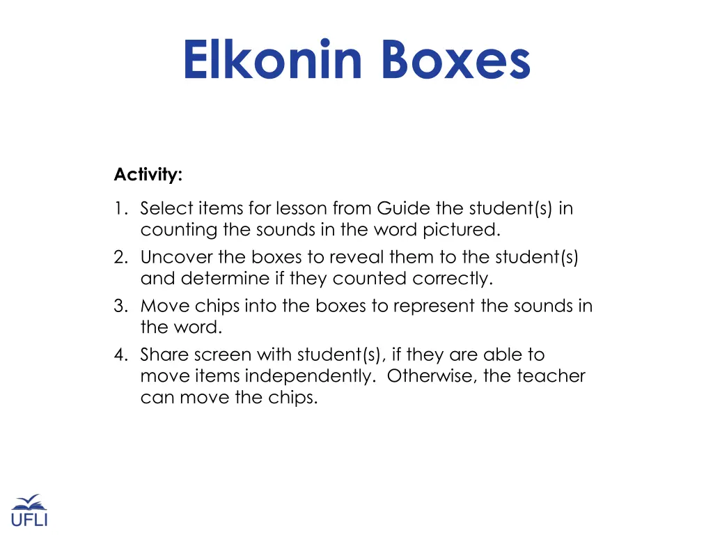 elkonin boxes