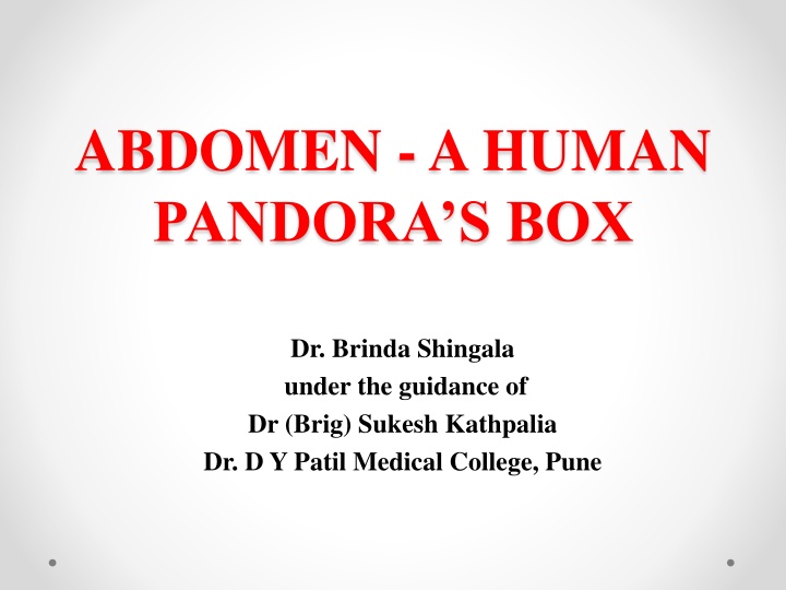 abdomen a human pandora s box