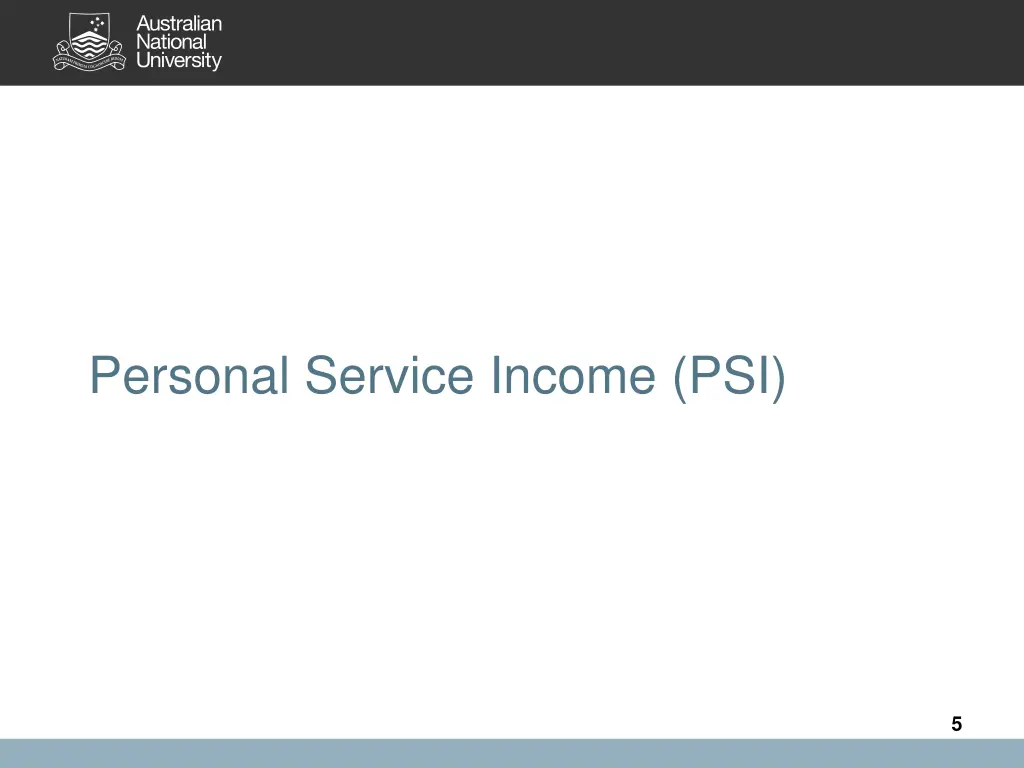 personal service income psi