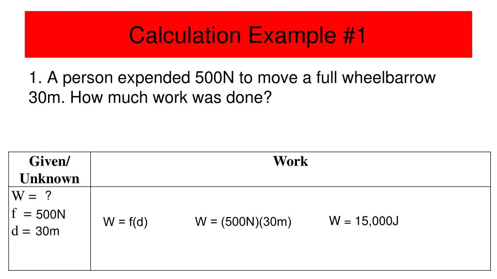 calculation example 1