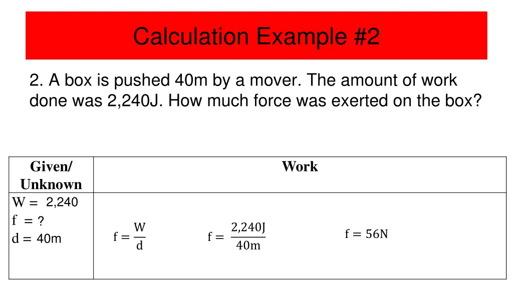 calculation example 2