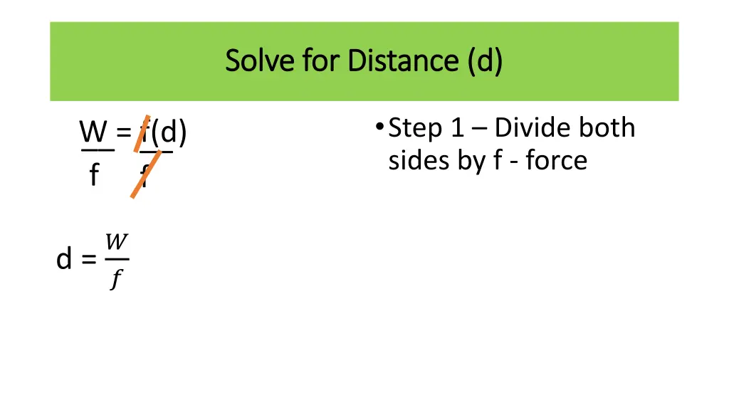 solve for distance d solve for distance d