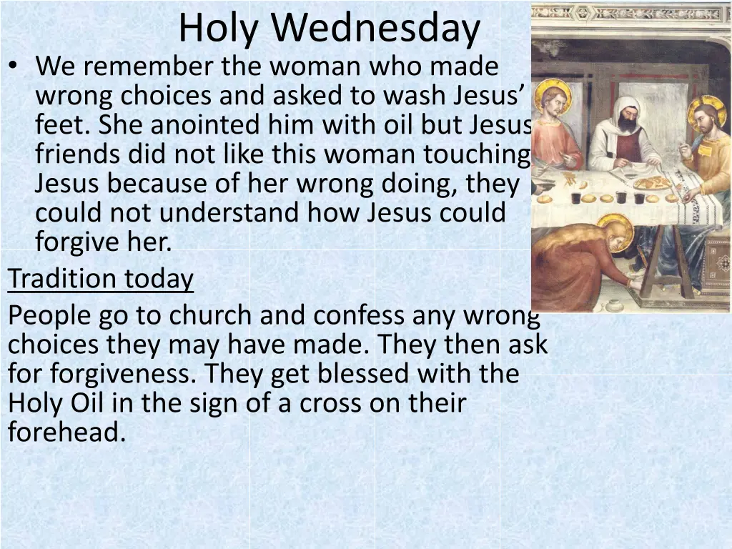 holy wednesday