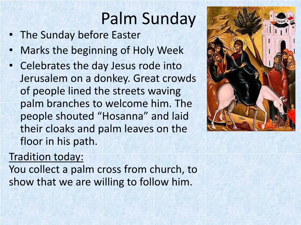 palm sunday