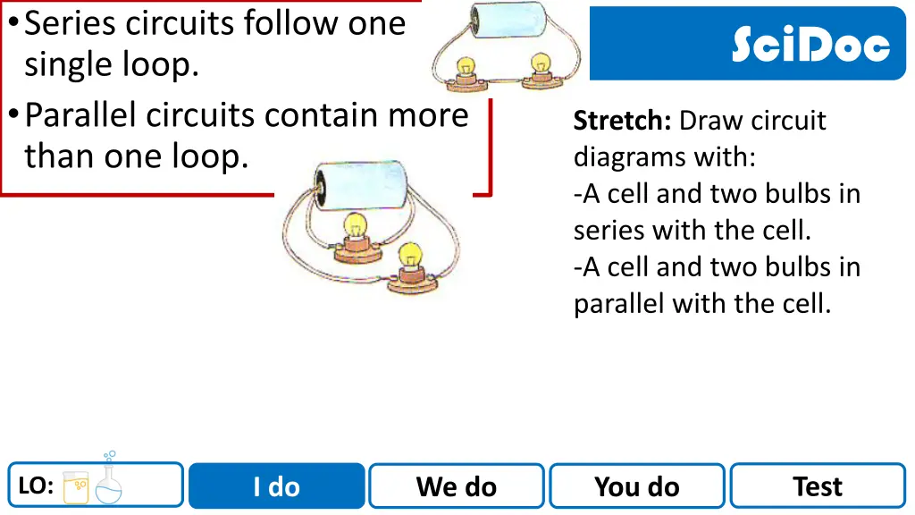 series circuits follow one single loop parallel