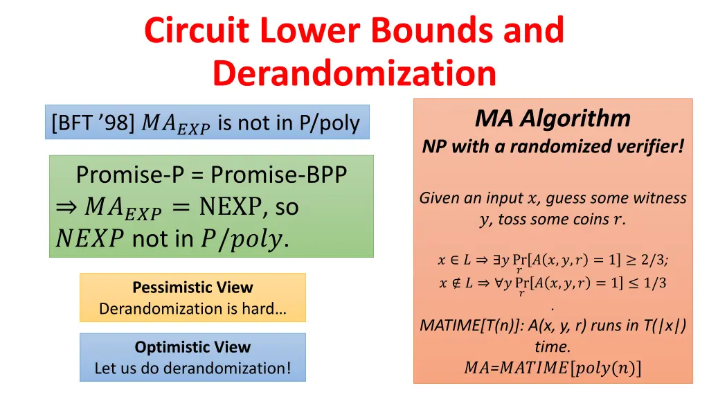 circuit lower bounds and derandomization