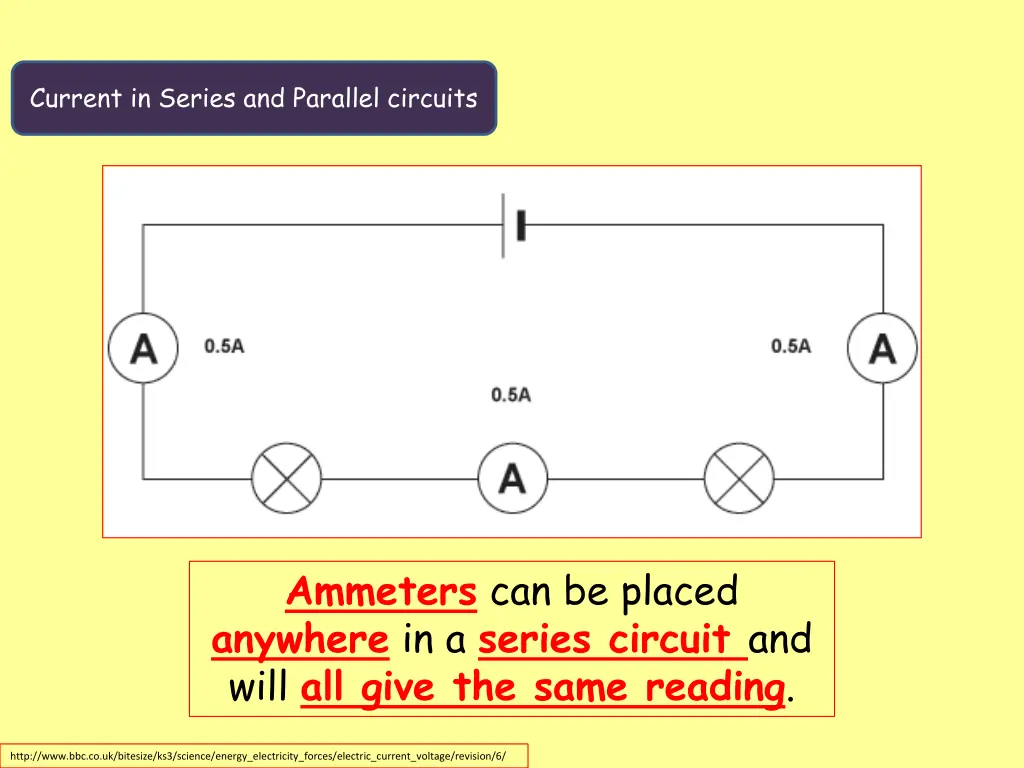 current in series and parallel circuits