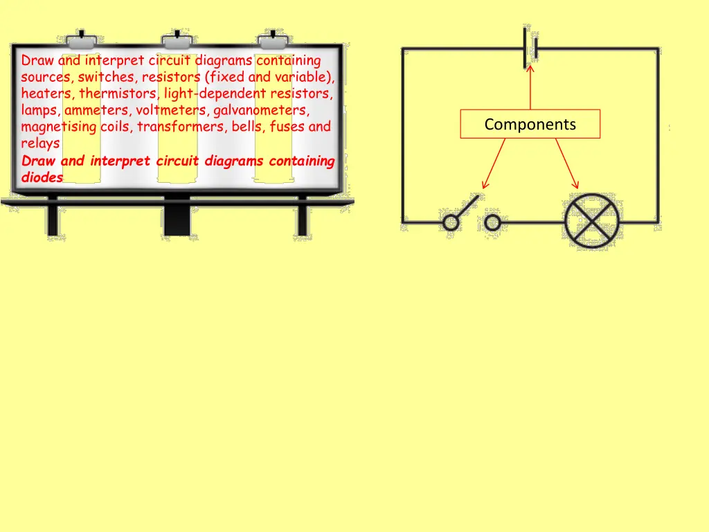 draw and interpret circuit diagrams containing 2