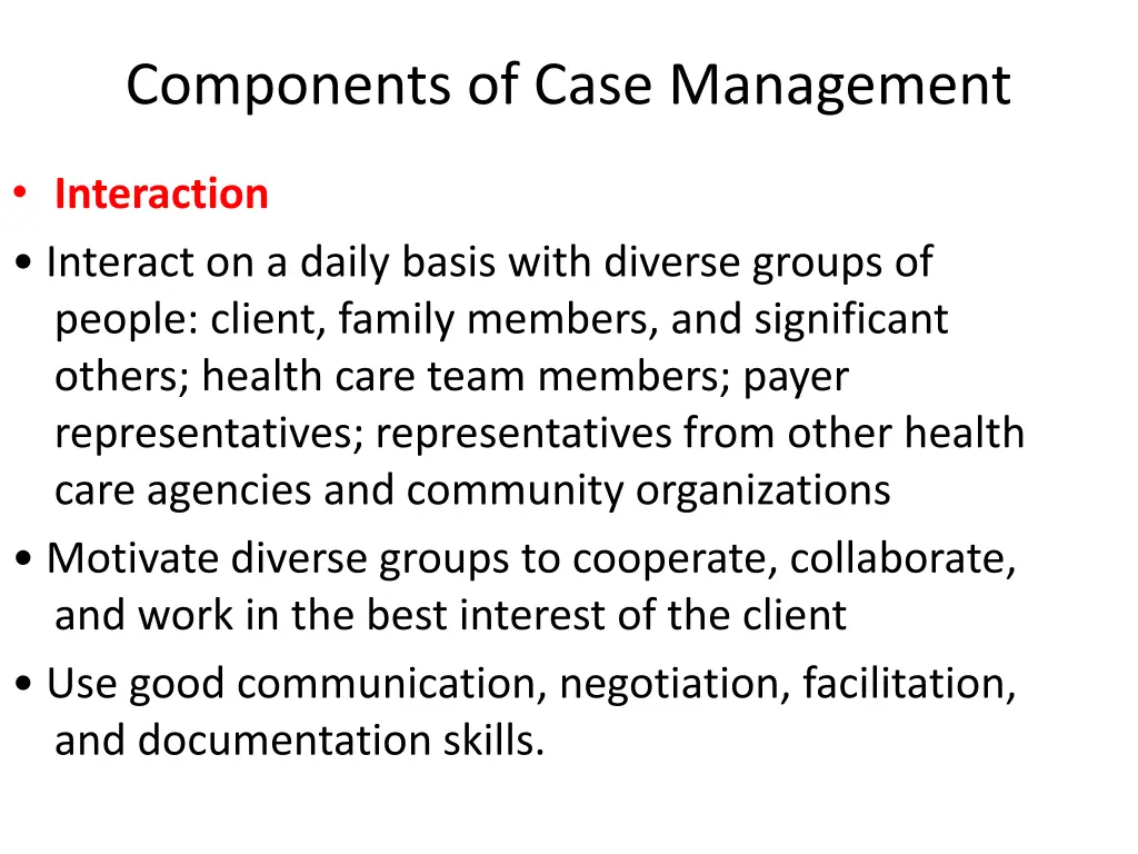 components of case management 4