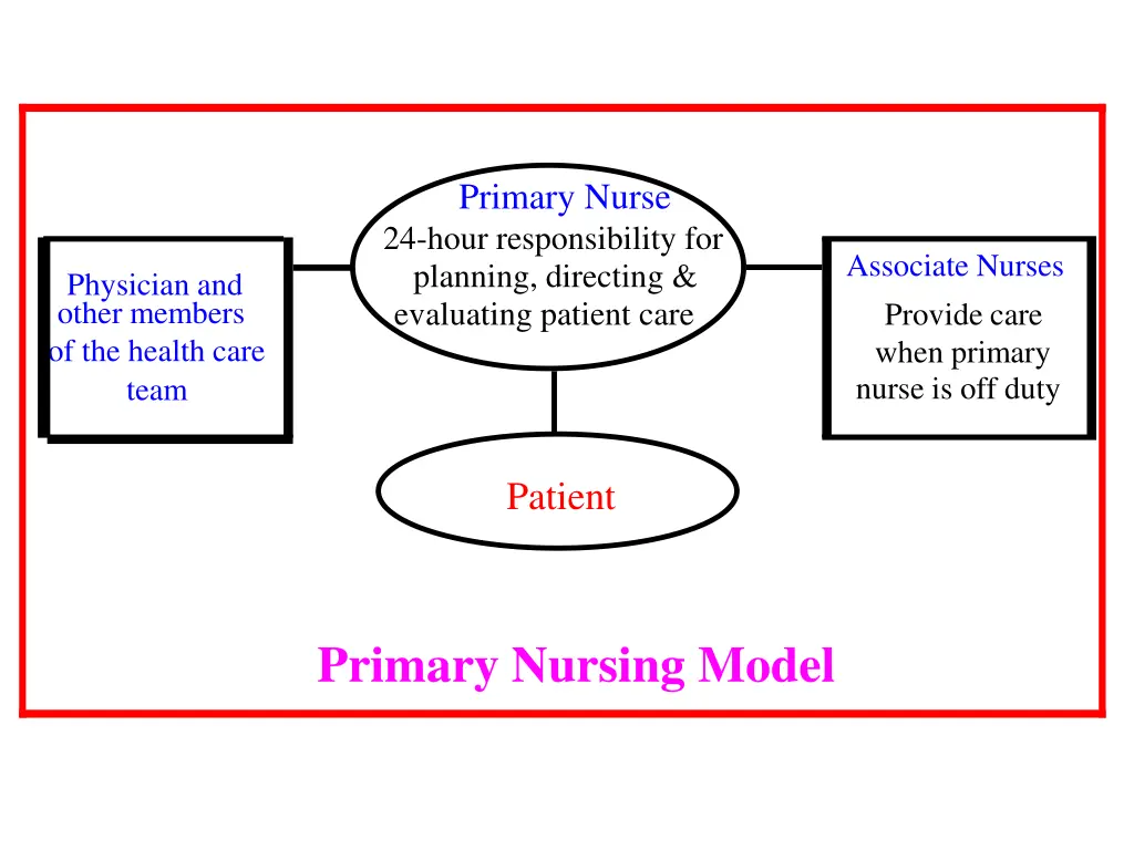 primary nurse 24 hour responsibility for planning