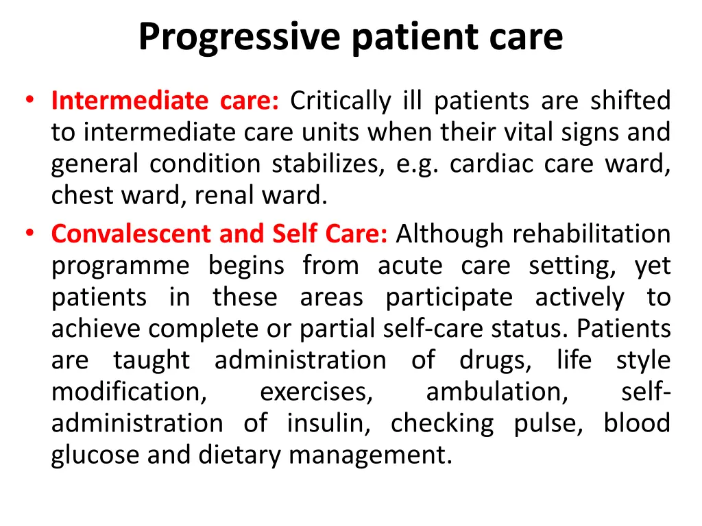 progressive patient care 1