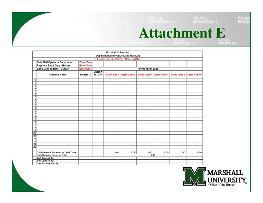 attachment e