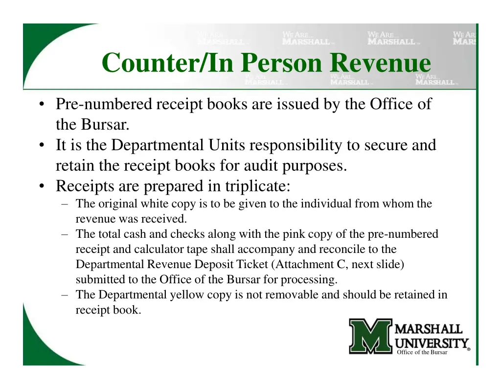 counter in person revenue 1