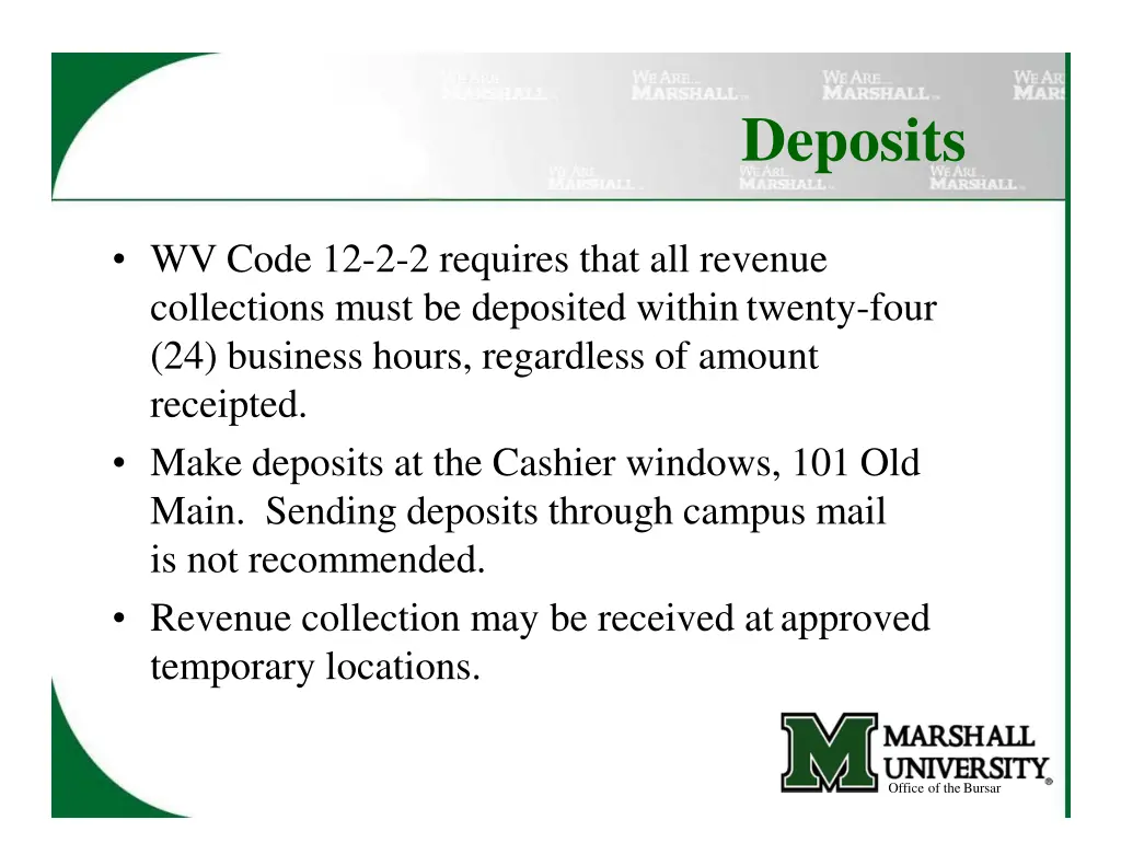 deposits