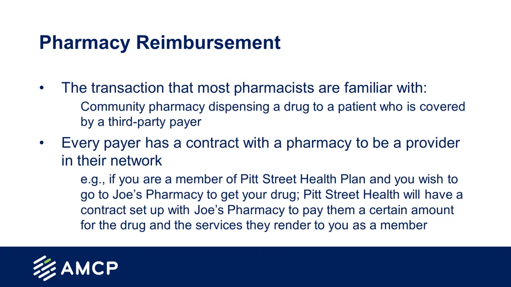 pharmacy reimbursement