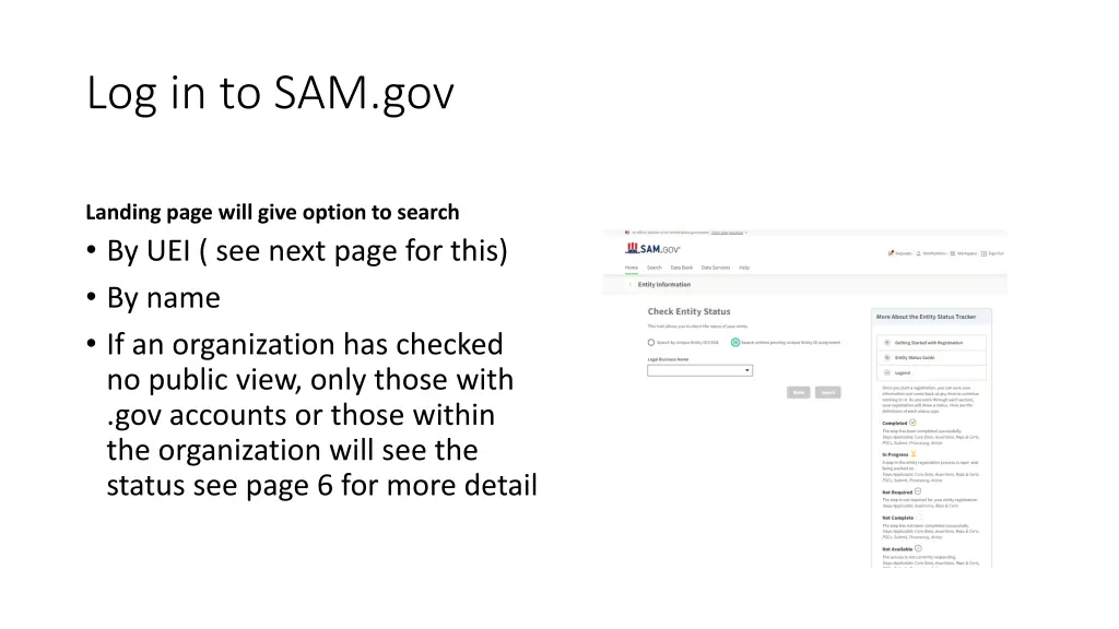 log in to sam gov