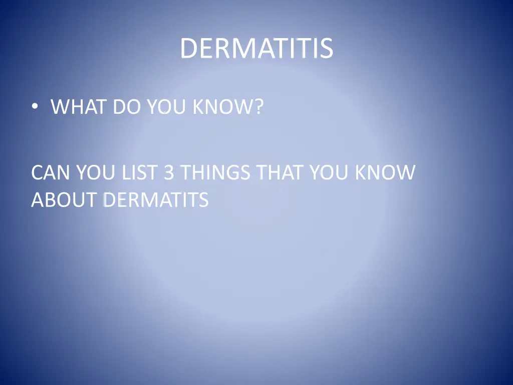 dermatitis 1