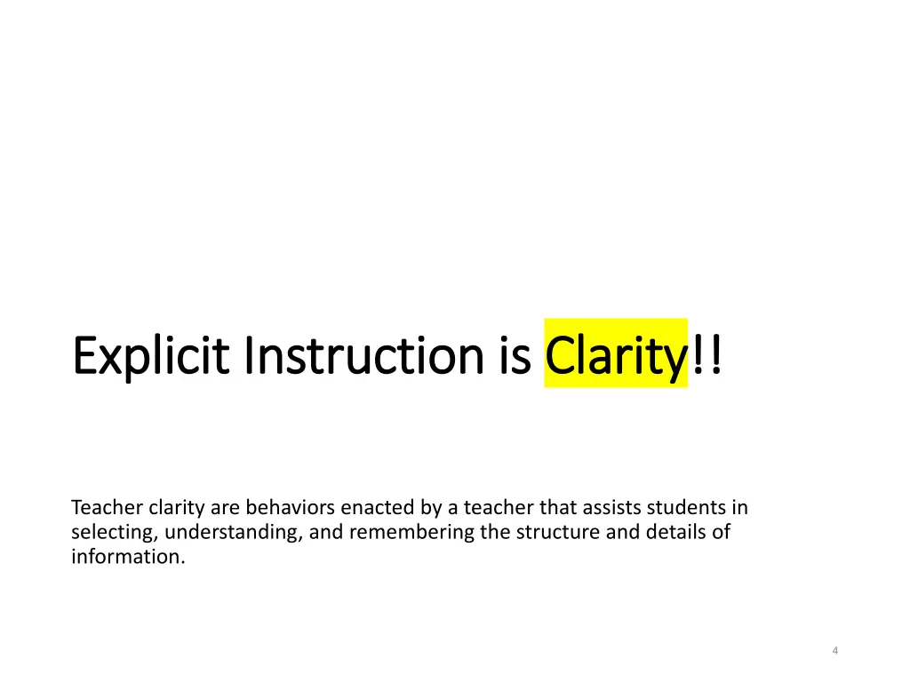 explicit instruction is explicit instruction