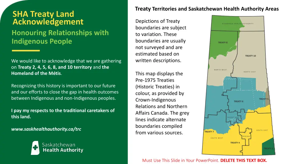 treaty territories and saskatchewan health