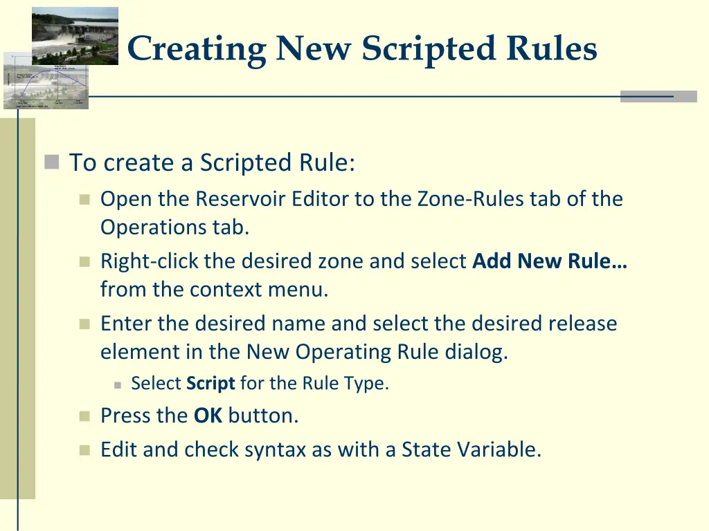 creating new scripted rules