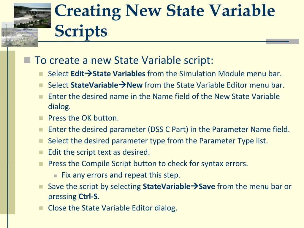 creating new state variable scripts