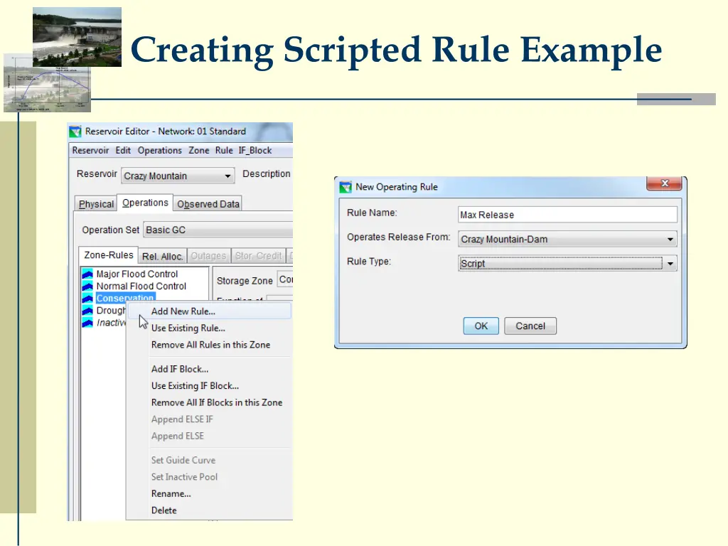 creating scripted rule example