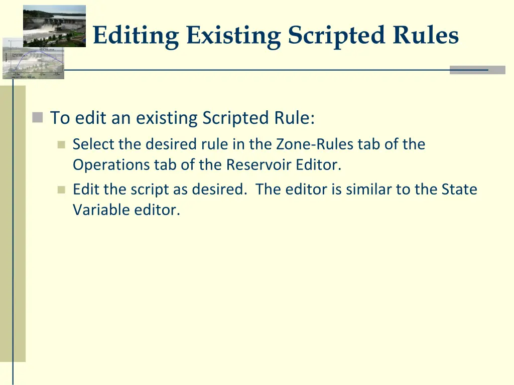 editing existing scripted rules