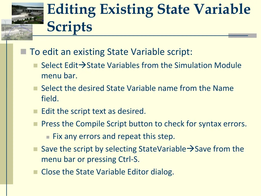 editing existing state variable scripts