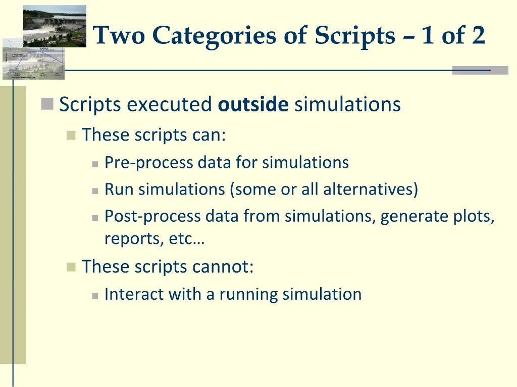 two categories of scripts 1 of 2