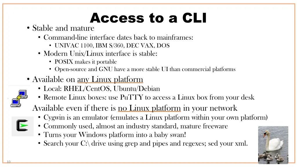 access to a cli