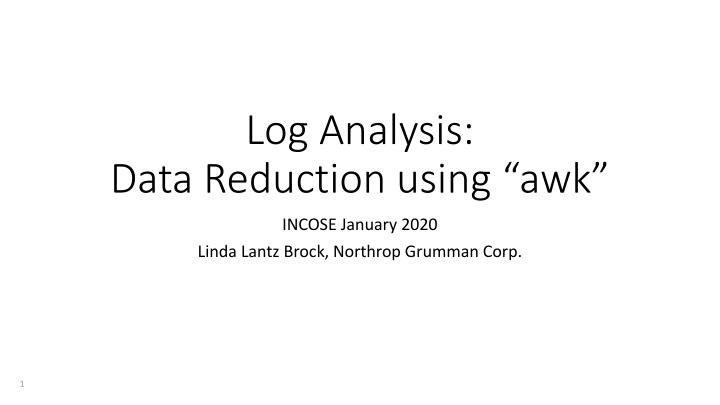 log analysis