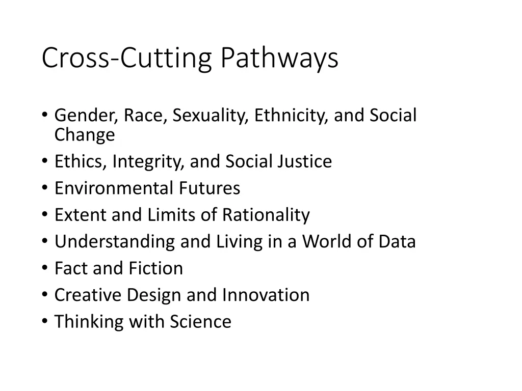 cross cutting pathways 1