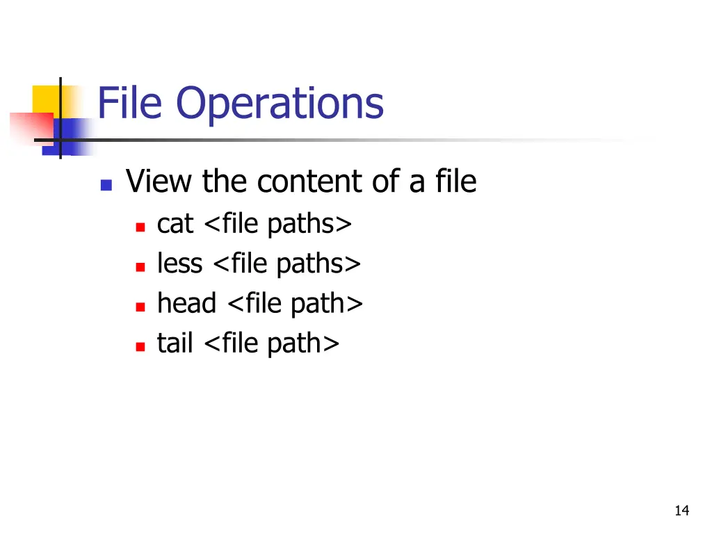 file operations