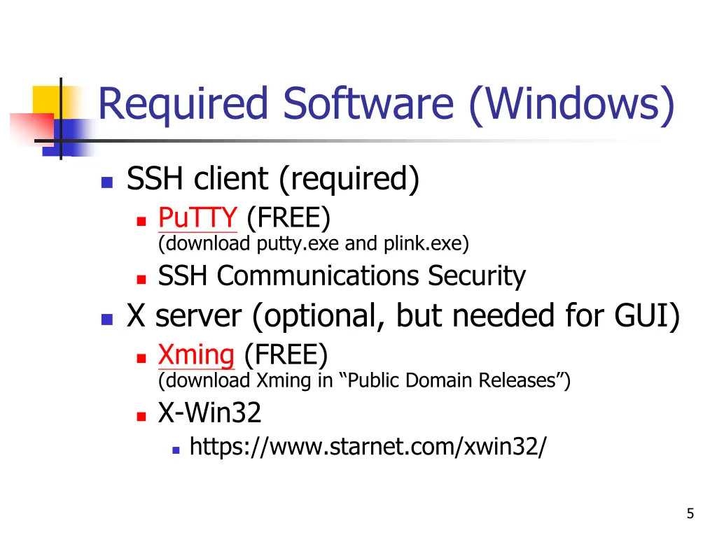 required software windows