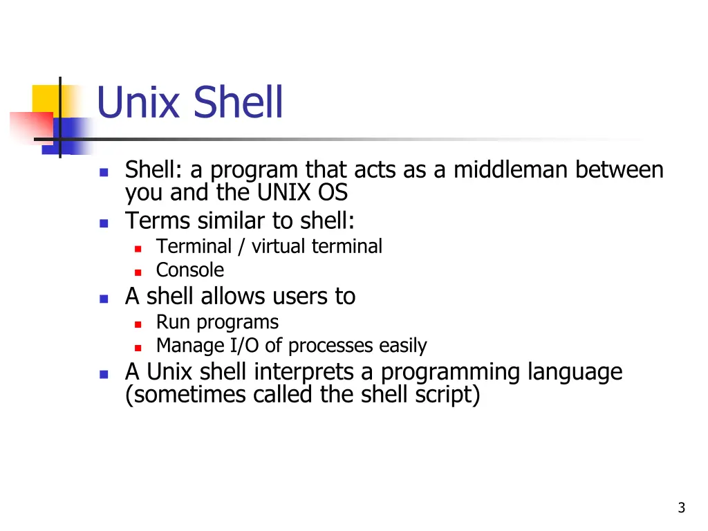 unix shell