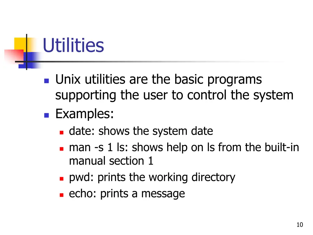 utilities