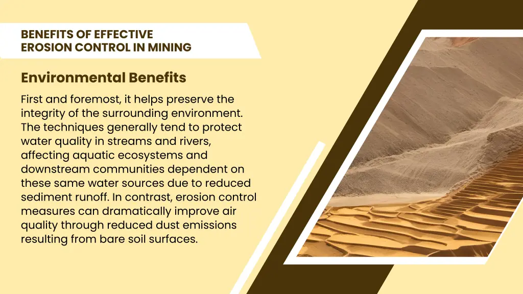 benefits of effective erosion control in mining