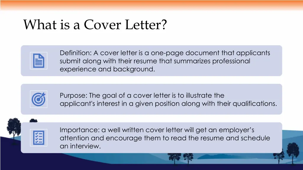 what is a cover letter