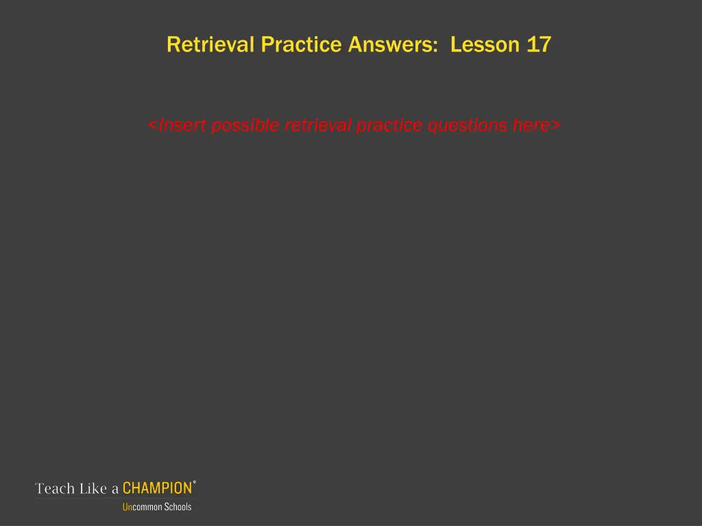 retrieval practice answers lesson 17