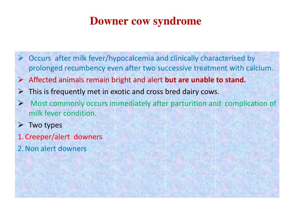 downer cow syndrome