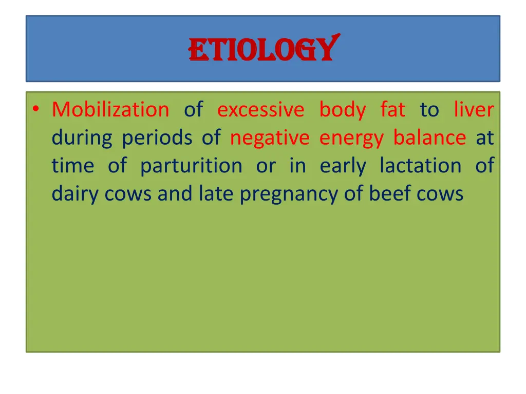 etiology etiology