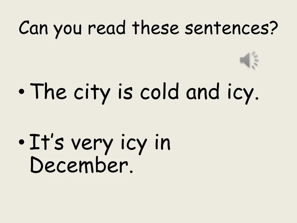 can you read these sentences