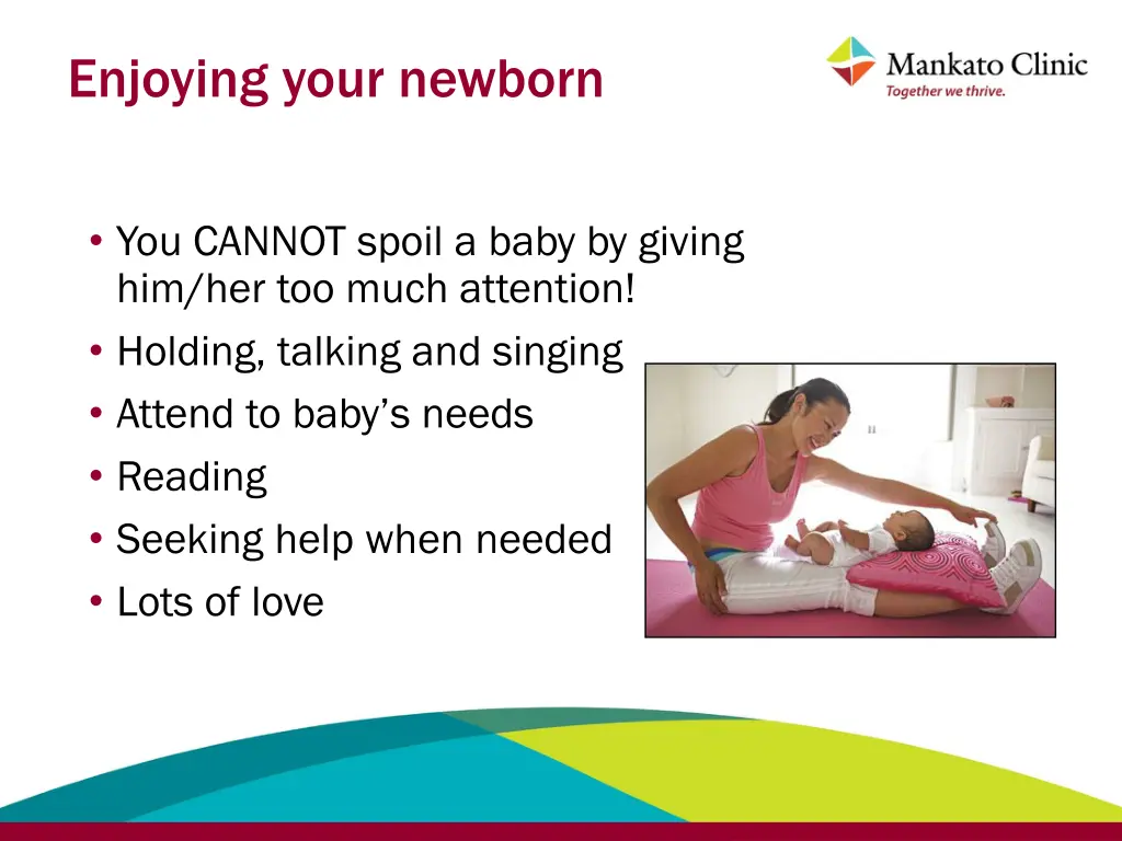 enjoying your newborn