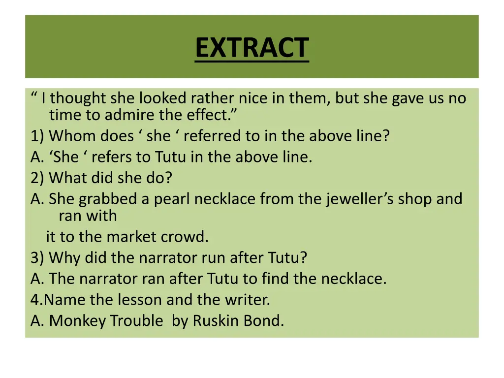 extract