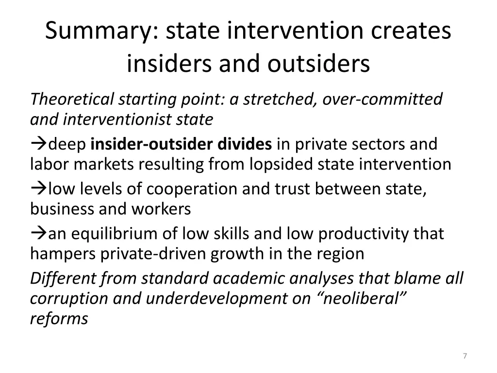 summary state intervention creates insiders