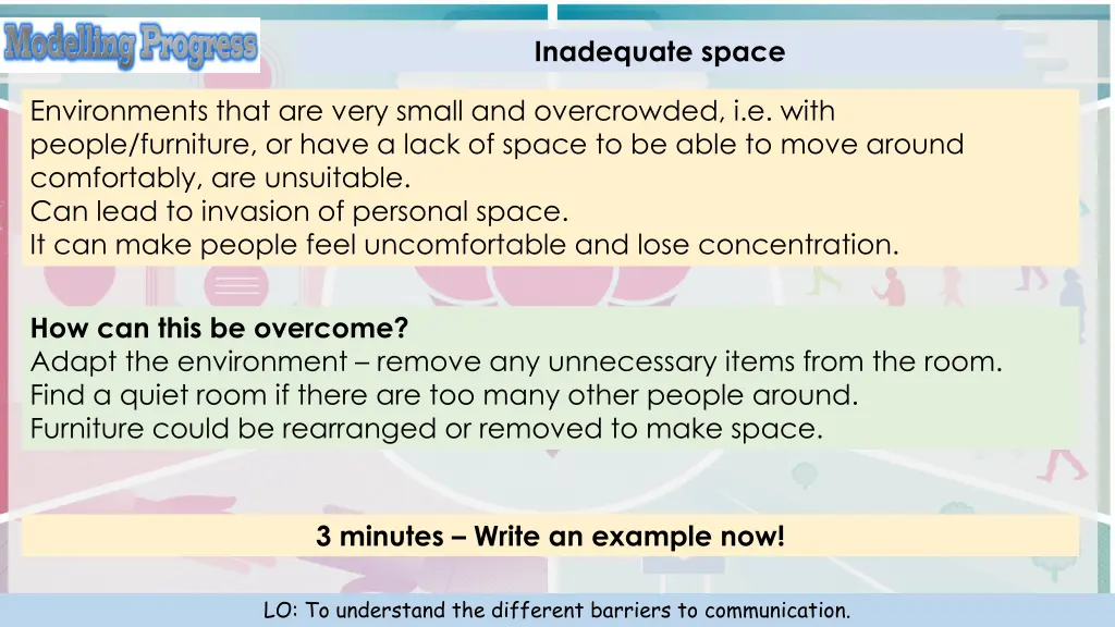 inadequate space